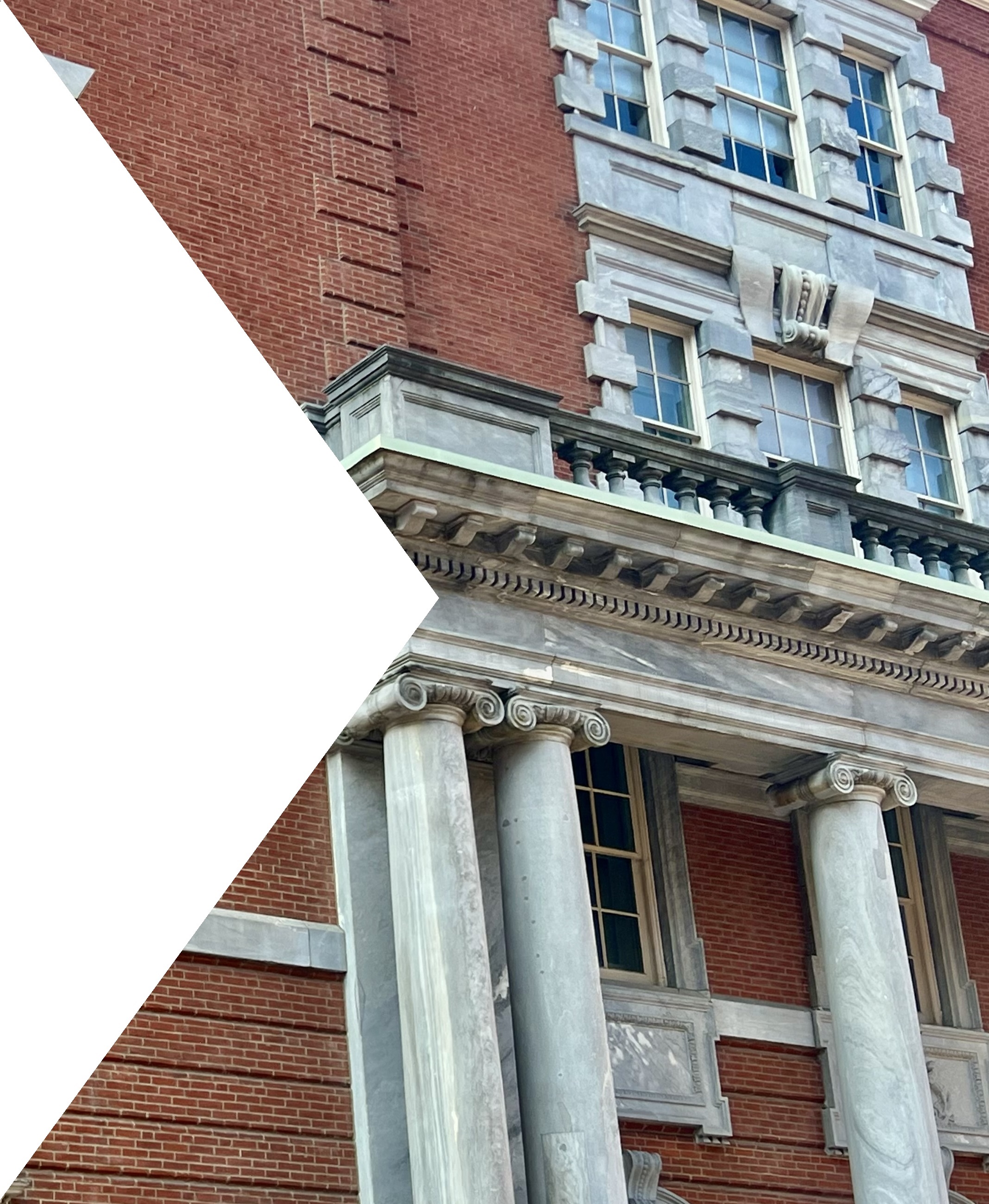Photo of a Philadelphia brick building